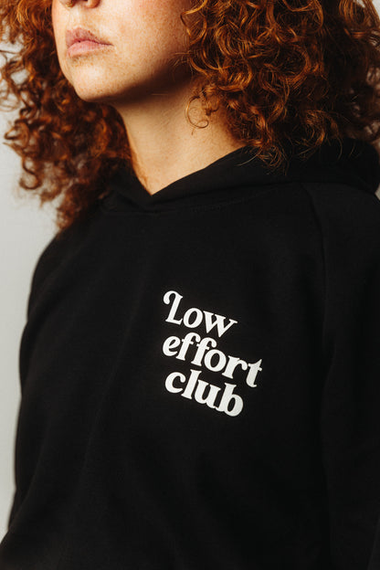 LOW EFFORT CLUB CROP HOODIE